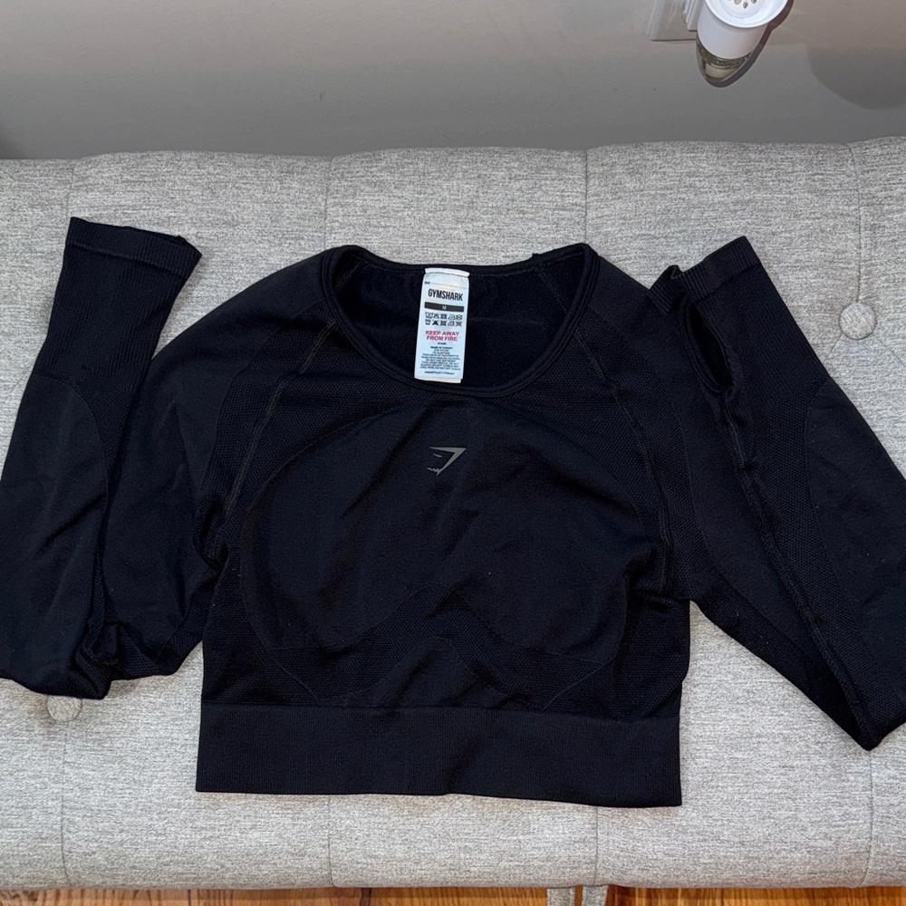 Gymshark Black Crop Top